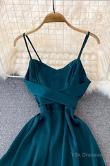 Cute Satin Short Dresses, A-Line Fashion Dresses