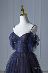 Elegant Purple Stars A-Line Prom Dress Love Elegant Purple Star Lolita