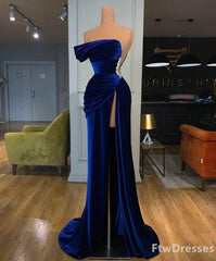 blue evening dresses 2025 mermaid elegant sleeveless cheap formal dresses