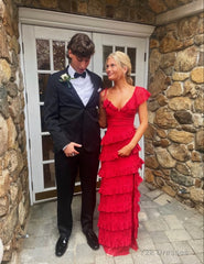 Red Prom Dress, Sexy Prom Dress